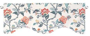 DriftAway Ada Scalloped Edge with Selfcord Window Curtain Swag Valance - 52 x 16