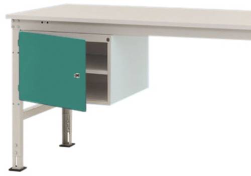 Manuflex ZB4717.0001 Gehäuse-Unterbau UNIVERSAL Stationär, Nutzhöhe 300mm mit 1 Tür links angeschlagen. Für Tischtiefe 1200mm