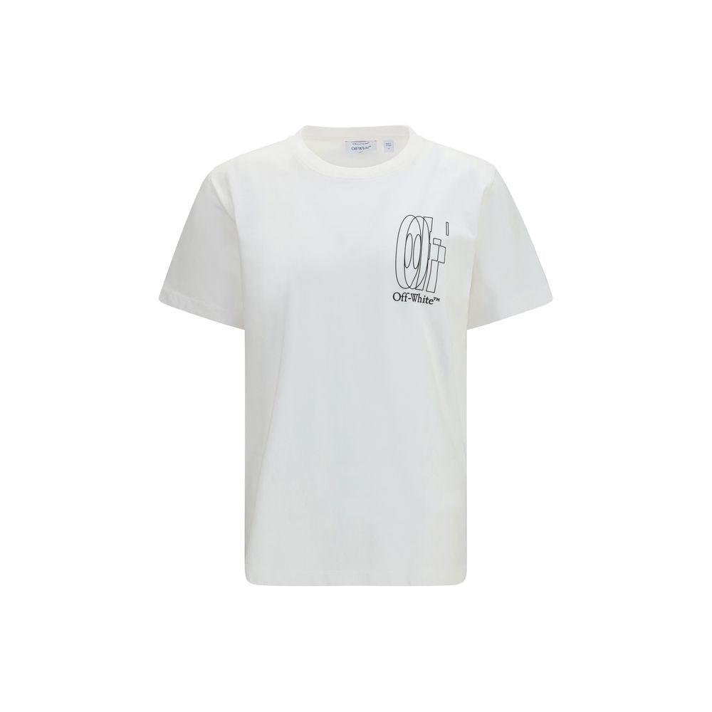 Off-White Weißes Baumwoll-T-Shirt