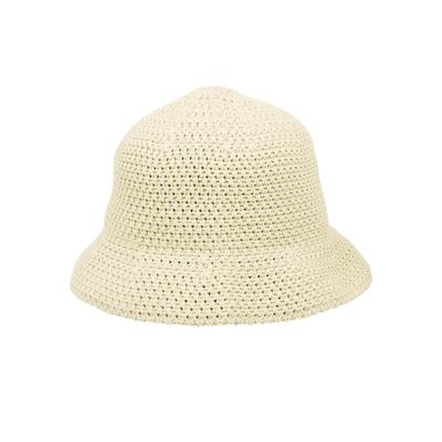 Strohhut CAPELLI NEW YORK, Damen, beige (vanilla), Obermaterial: 100% Polyester, Hüte Strohhut