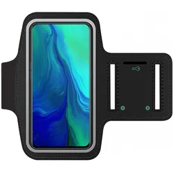 SmartFitness Oppo Reno 5G 10x Zoom Handy Sport Armband, Smartphone Sportarmband, Schwarz