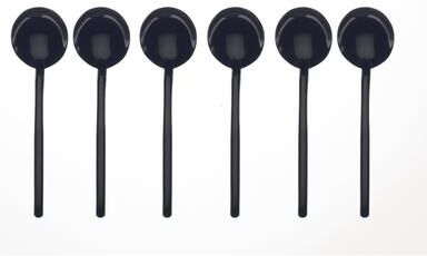 Mepra Due Black Gold 6-Piece Espresso Spoon Set