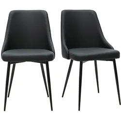 Schwarze Designstühle (Set mit 2) CULT