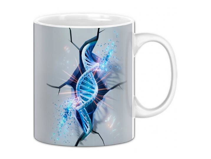 Trendation Tasse 3D Doppelhelix Tasse Geschenk Doppelhelix Durchbruch Wand Spruch Ges