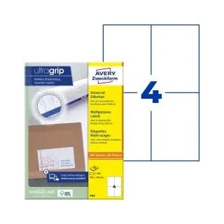 AVERY Zweckform 400 Etiketten 3483 weiß 105,0 x 148,0 mm
