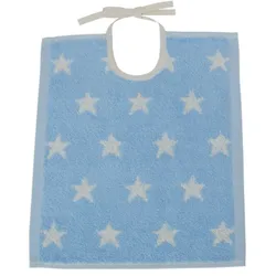 framsohn Kinderlätzchen 'Organic Stars' 32 x 36 cm Blau