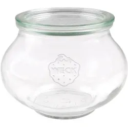 Weck Schmuckglas 1062ml RR100 mit Deckel, Einmachgläser, Transparent