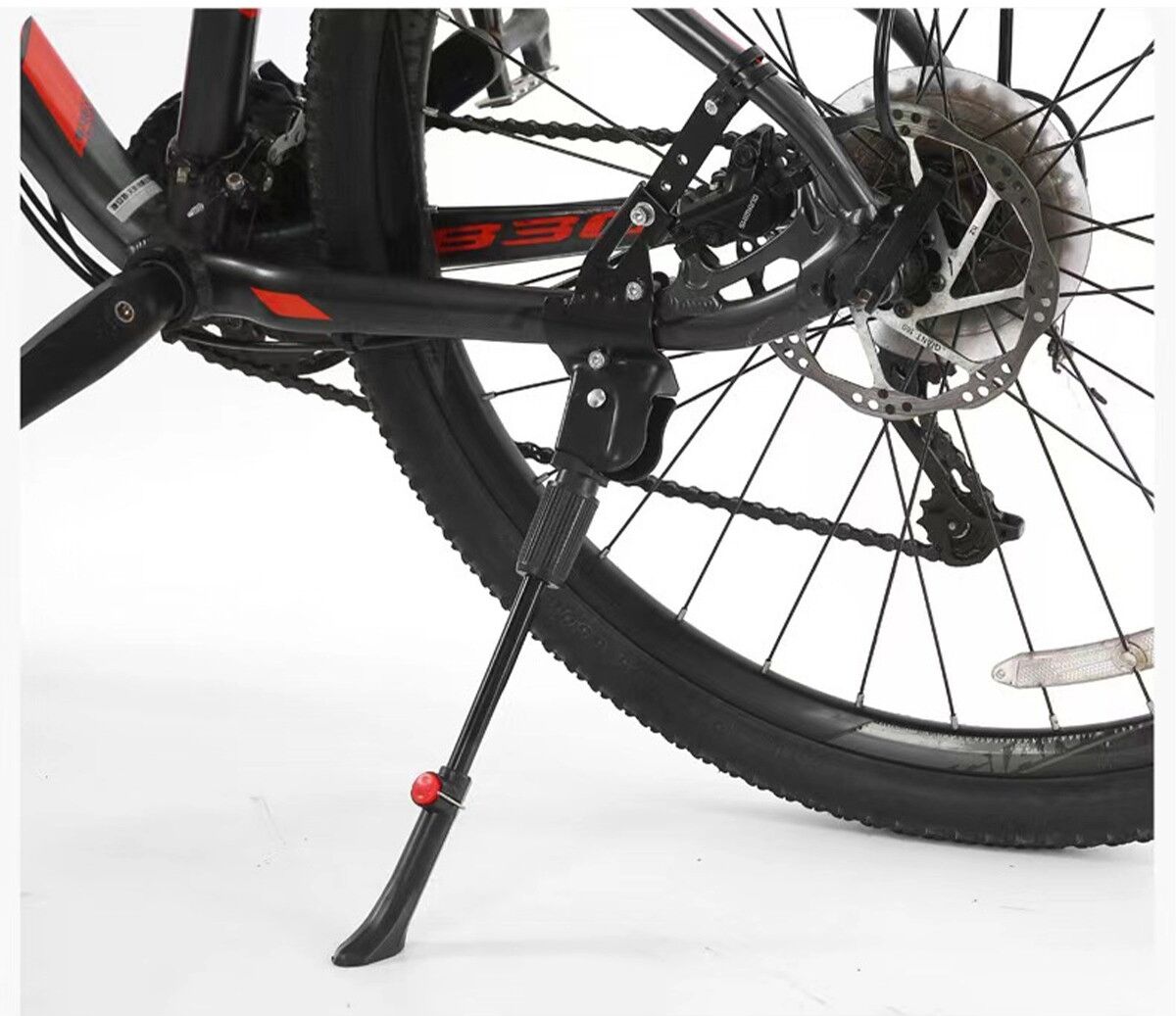 INF Verstellbare Fahrradstütze für 20 bis 26 Zoll, leichte Aluminiumlegierung mit Doppelträger