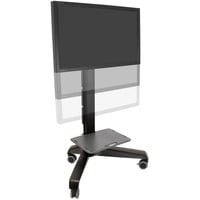 Neo-Flex Mobile MediaCenter VHD, Standfuß schwarz, Fahrwagen, Neigungswinkel 20°