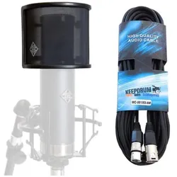 Telefunken PL05 Popschutz mit XLR-Kabel 6m, Mikrofon Popschutz