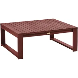 GARTEN BEISTELLTISCH Akazienholz mahagonibraun 90/75 cm Timor