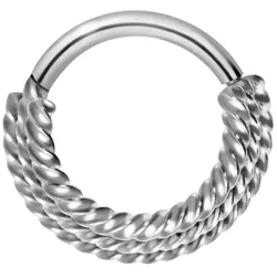 Chirurgenstahl Segmentring Clicker 3 GEDREHTE RINGE