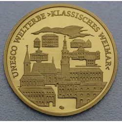 Goldmünze 100 Euro "Weimar" 2006  Unesco-Weltkulturerbe (Deutschland)
