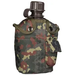 US-Feldflasche mit Flecktarn Hülle