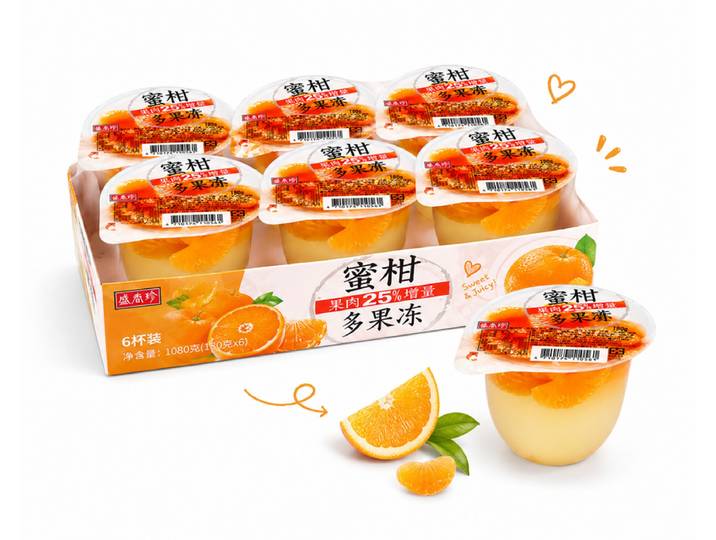 SHENG XIANG ZHEN Fruitgelei Mandarijn 1080 g (Pak van 6)