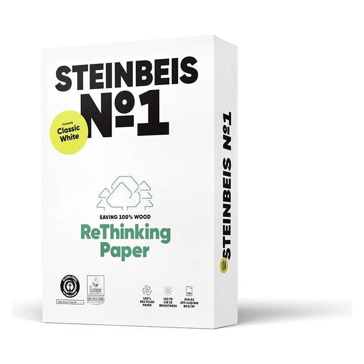 Steinbeis Classic White Papier (A3, 500 Blätter, 80 g/m²) (88080026)