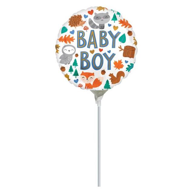 Magni Folienballon Baby Boy Woodland Fun rund (10x) (4165202)
