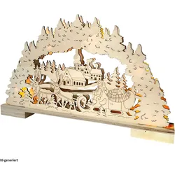 HTI-Living, Weihnachtsbeleuchtung, Schwibbogen Weihnachtsschlitten