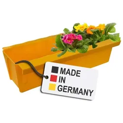 BURI Europaletten Blumenkasten Gelb Pflanzkasten zum An- & Einhängen Blumentopf  Gelb