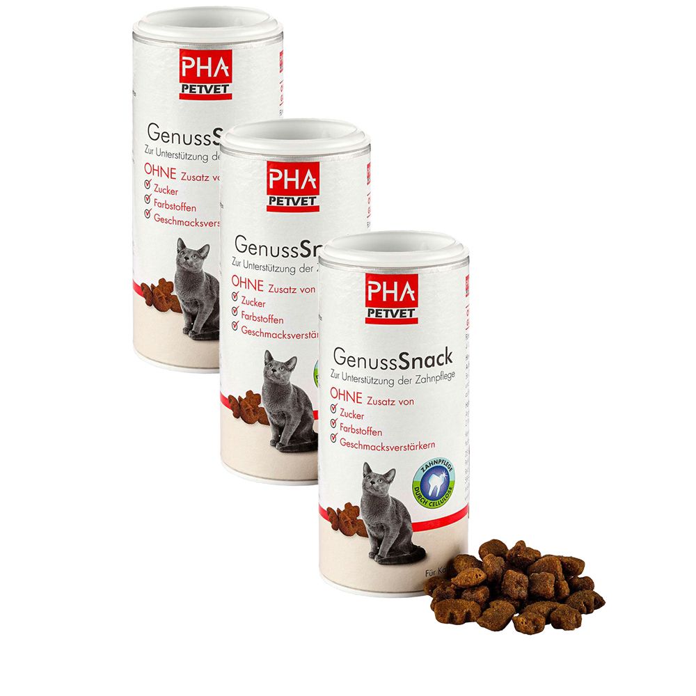 PHA GenussSnack für Katzen 3er-Pack 3x50 g Pellets