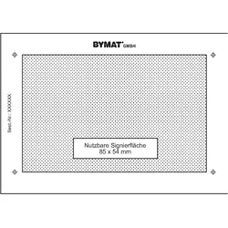 Schweisskraft, Schweissgerät Zubehör, Langzeitschablone DIN A7, Nutzfläche 85 x 54 mm, Kunststoffrahmen