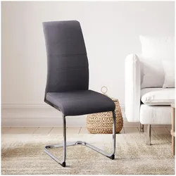 HTI-Living, Stühle, Schwingstuhl SallyC Grau (1x)