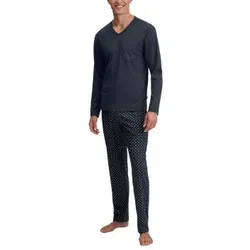 Calida Relax Streamline Pyjama Marine Baumwolle X-Large Herren