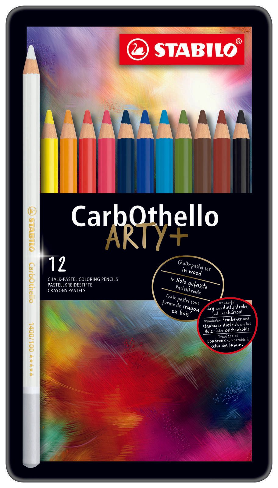 STABILO CarbOthello Kreidestifte farbsortiert 1412-6