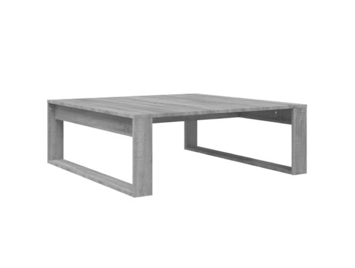 GHVBNMF Couchtisch Grau Sonoma 100x100x35 cm Sofatisch aus Holzwerkstoff Quadratischer Beistelltisch im stilvollen Design für das Wohnzimmer. Die pflegeleichte Ablage bietet Platz für Getränke.