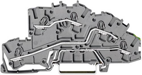 WAGO 2003-7645 Installationsetagenklemme 5.20mm Zugfeder Belegung: L, L, PE Grau