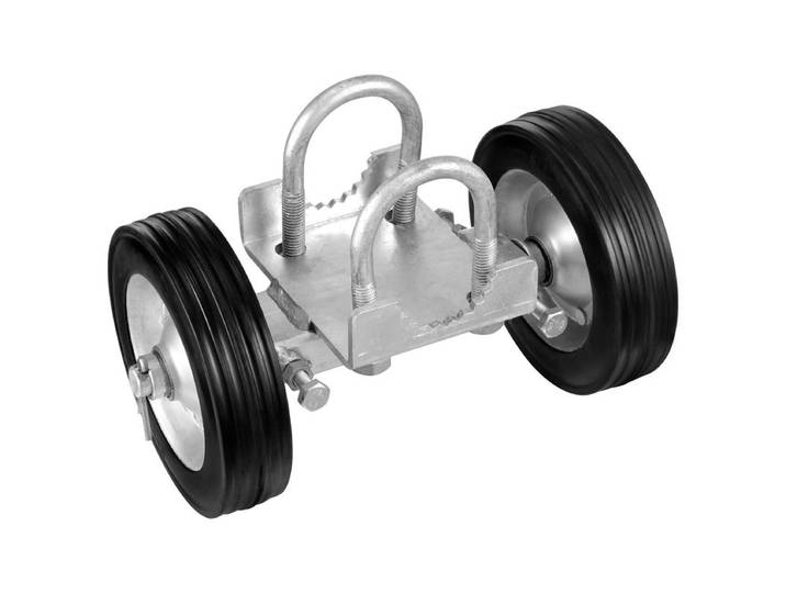 Kit de portail coulissant de 146 mm, kit de quincaillerie pour portail roulant, roulettes universelles réglables, rouleau de guidage robuste pour portail coulissant, porte roulante, 272 kg, noir