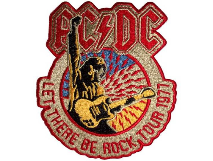 AC/DC Let There Be Rock Tour 1977 Woven Patch One Size