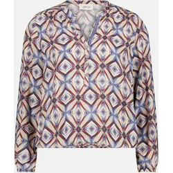 Blusenshirt in Seiden-Haptik Mehrfarbig 36