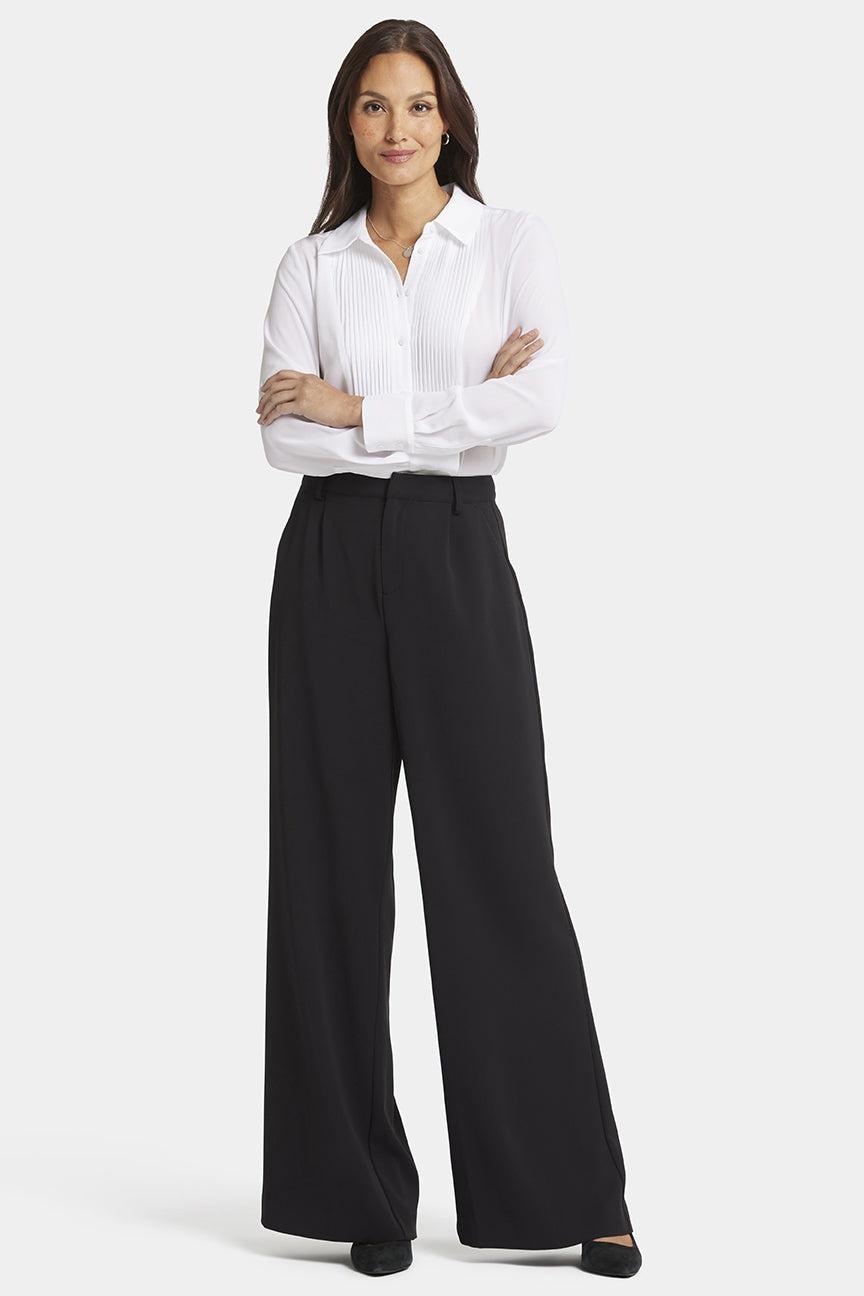 Weite Beinform Hose Schwarz | Schwarz