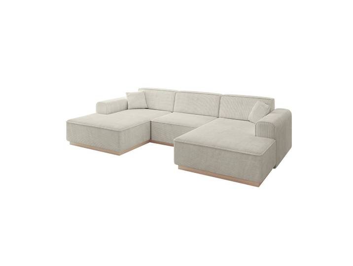 WOHNLANDSCHAFT IREA-U1 - 301x165x80 cm Creme