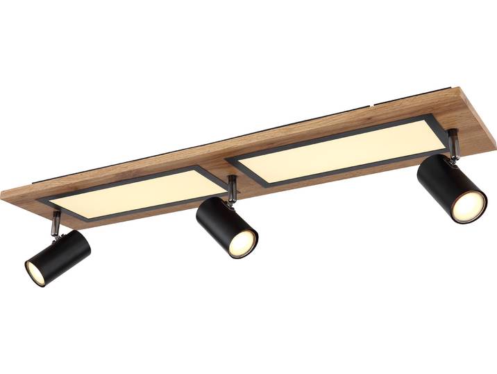 Globo Lighting Deckenleuchte Metall schwarz matt, LED