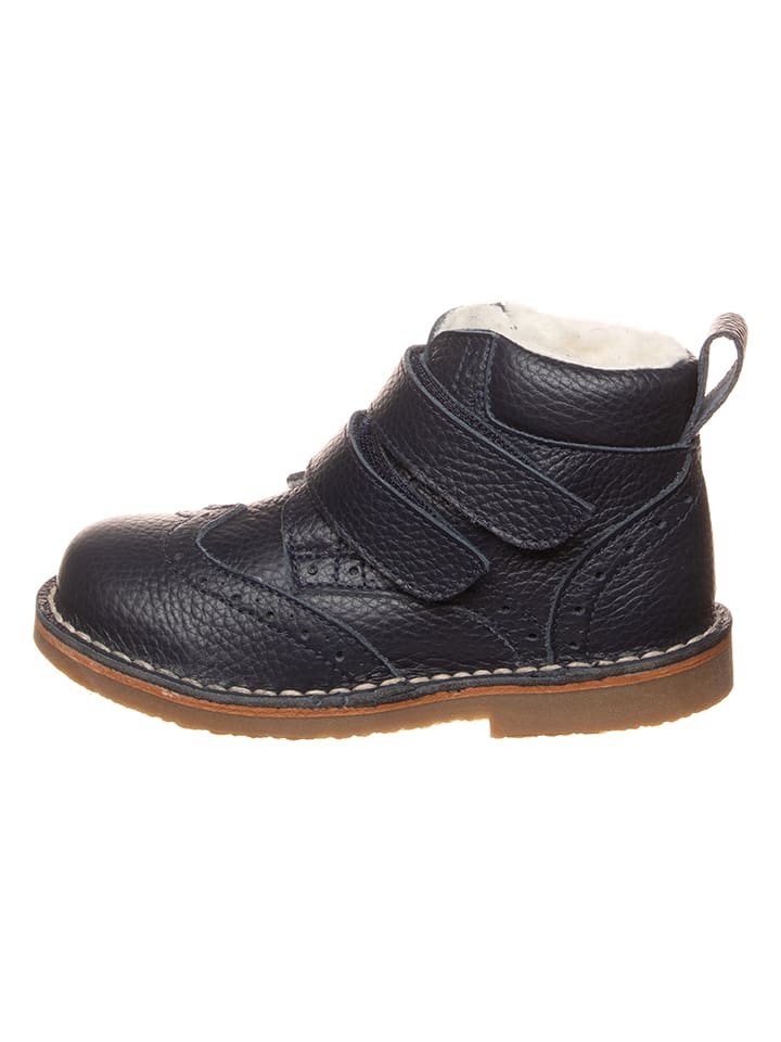 kmins Leder-Winterboots in Dunkelblau - 27
