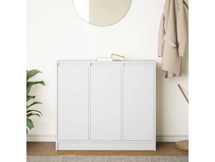 Blanc Buffet & bahut contemporain，Buffet blanc 85x34x76 cm bois d'ingénierie FR&1248