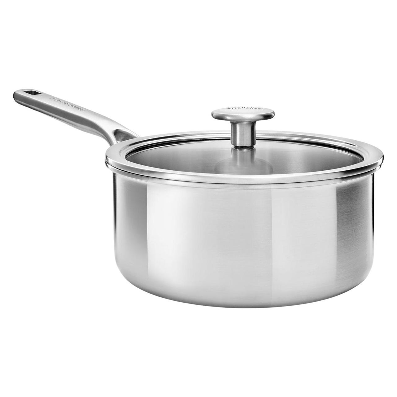 KitchenAid 3PLY Cvd Saucepan 18cm / 2.13L Uncoated (Edelstahl, 18 x 20.30 cm) (4895156668343)