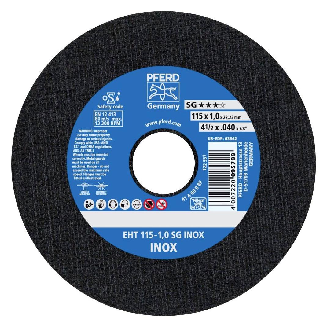 Pferd Trennscheibe EHT SG INOX (EHT 115-1,0 SG INOX)