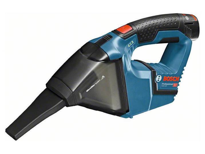 BOSCH PROFESSIONAL Akku-Handstaubsauger GAS 12V 2 x 3.0Ah, L-BOXX , blau (blau, schwarz), B:27,3cm H:17cm, Akkusauger, Akku-Handstaubsauger