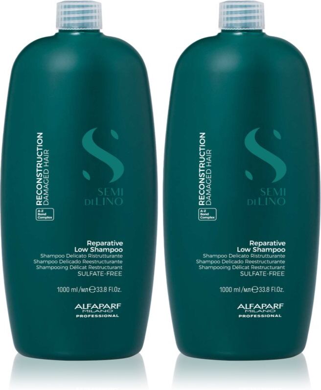 Alfaparf Milano Semi di Lino Reconstruction Shampoo duo Kit set voor Beschadigd Haar