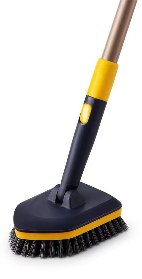 Yocada Tub Tile Scrubber Brush 2-in-1 reinigingsborstel met verstelbare telescopische steel