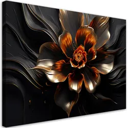 WANDBILD lotusblume glamourös ai