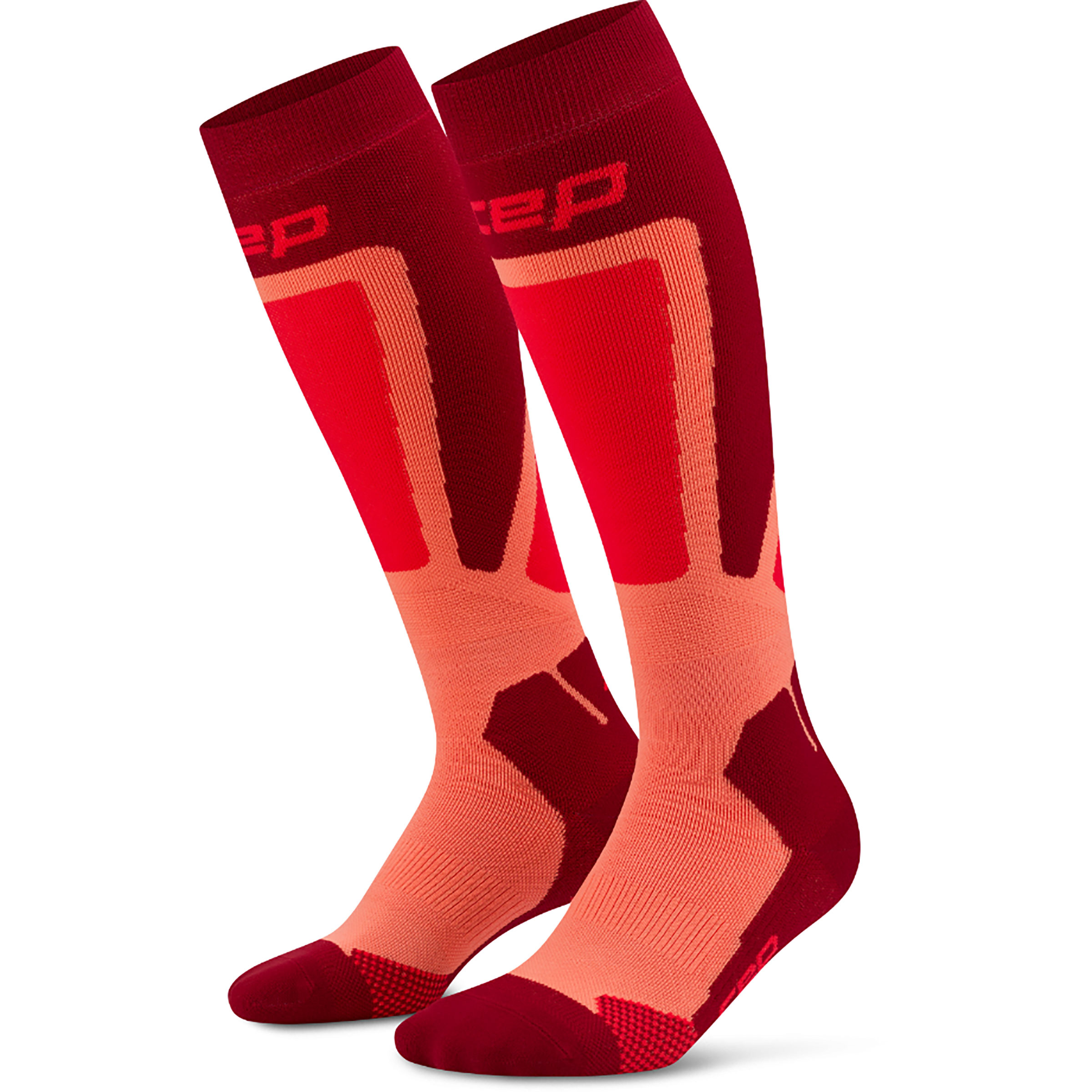 CEP Ski Thermo 4.0 Damen Skisocken rot Größe 37 Skifahren Elastisch
