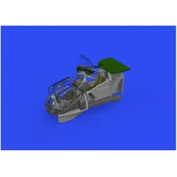 Eduard Mi-24V cockpit black (Mi-35) PRINT & SPACE 1/48 /ZVEZDA
