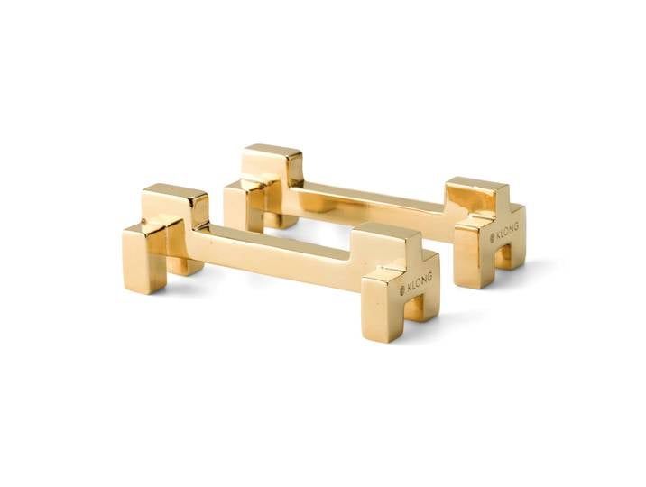 KLONG Repose-couverts Signe Lot de 2 Laiton