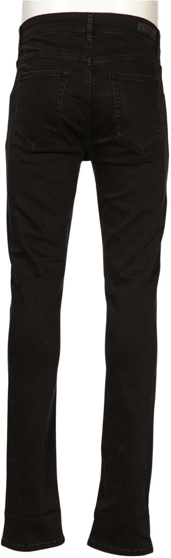 Rvlt revolution Herren Jeans, Schwarz, Gr. W32, Baumwolle / Elasthan - Second Hand