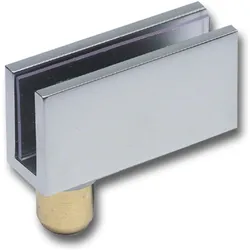 Fonsegrive, Möbelscharnier, Glastürscharnier FZ 4-6, Glas 4-6 mm 40x20 mm, Messing verchromt poliert
