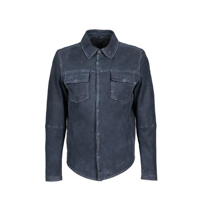 Lederjacke FREAKY NATION "My One-FN", Herren, Gr. L(48), blau, Oberstoff: 100% Leder. Futter: 100% Baumwolle, Jacken